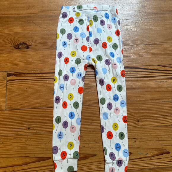 NWT Gap cream multicolor ballon Happy Birthday stretch pants SIZE 3 - Picture 1 of 5